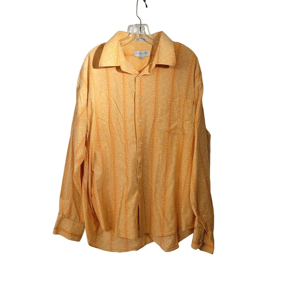 Linea Dome Chemise Peach Cotton Shirt Men's XXL